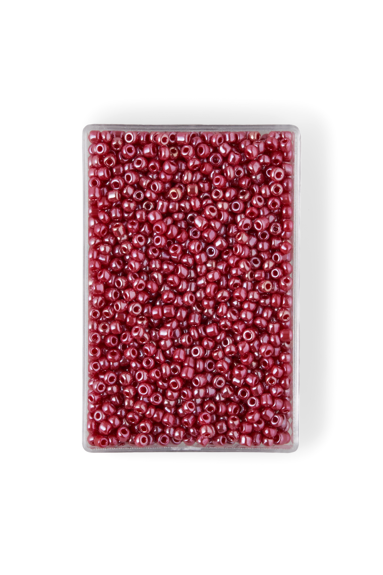 Glasperler | Glas. 2 x 1,5 mm. 25 g. | Red