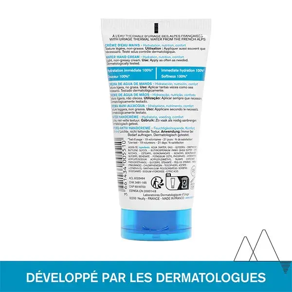 Creme hidratante para mãos Uriage com água termal para pele seca 50ml