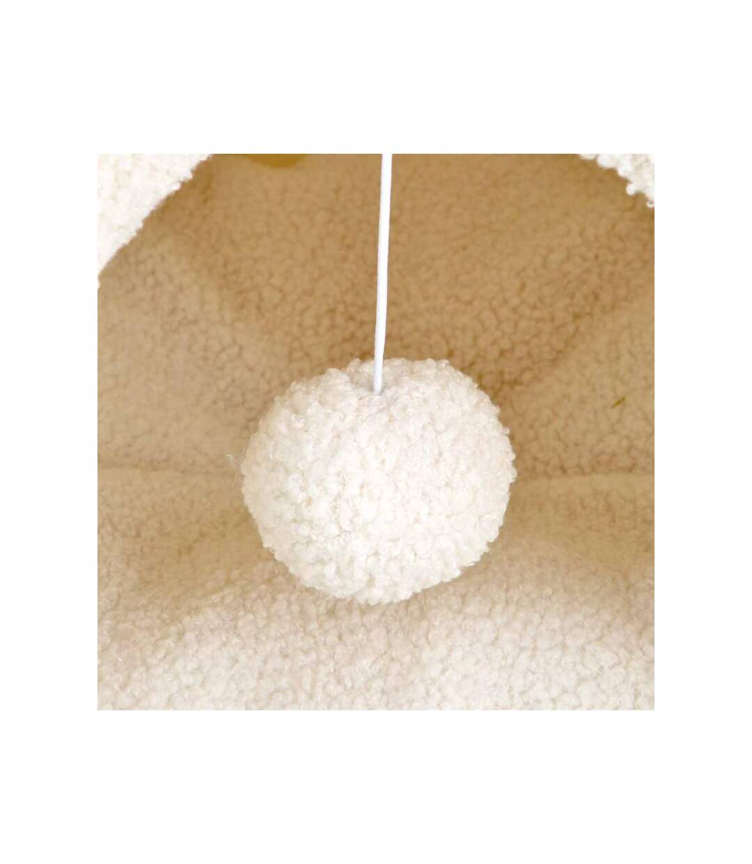 Paris Prix - Tente Pour Chat wooly 38cm écru