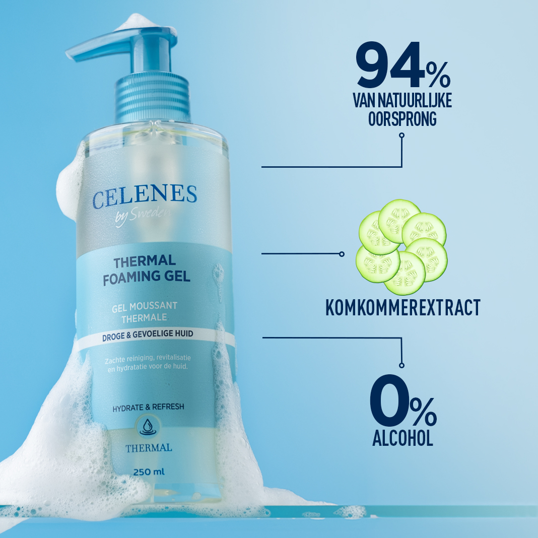 Celenes Thermal foaming gel dry skin (250 ml)