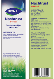 Bional Nachtrust Slaapfase 1 Druppels 30ML