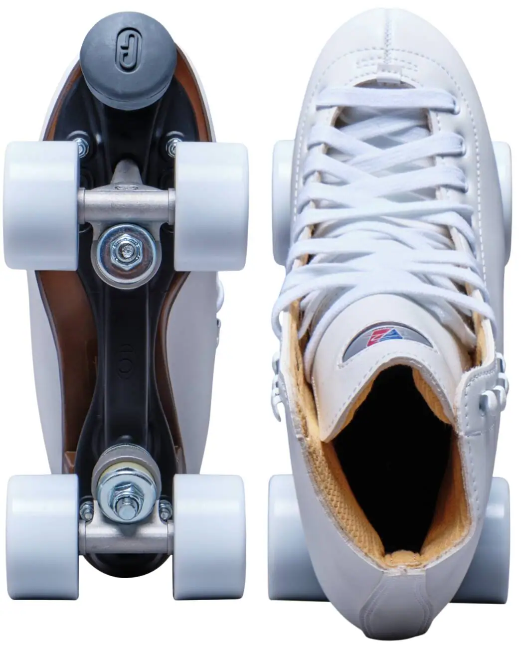 Riedell Angel Hvid Side-by-side Rulleskøjter | SkatePro
