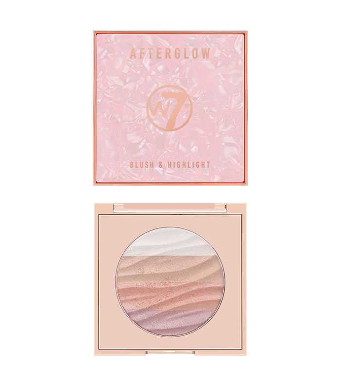 W7 - Iluminador e blush em pó Afterglow
