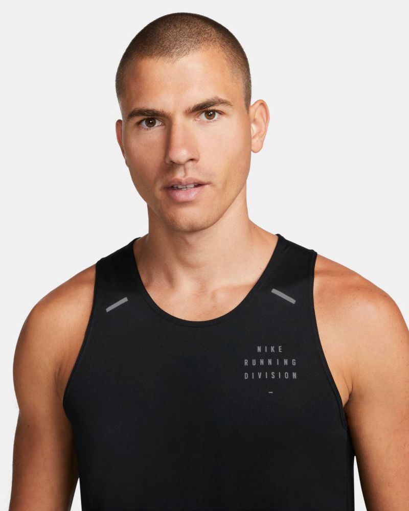 Haut de running sans manches Nike Dri-FIT Noir pour homme