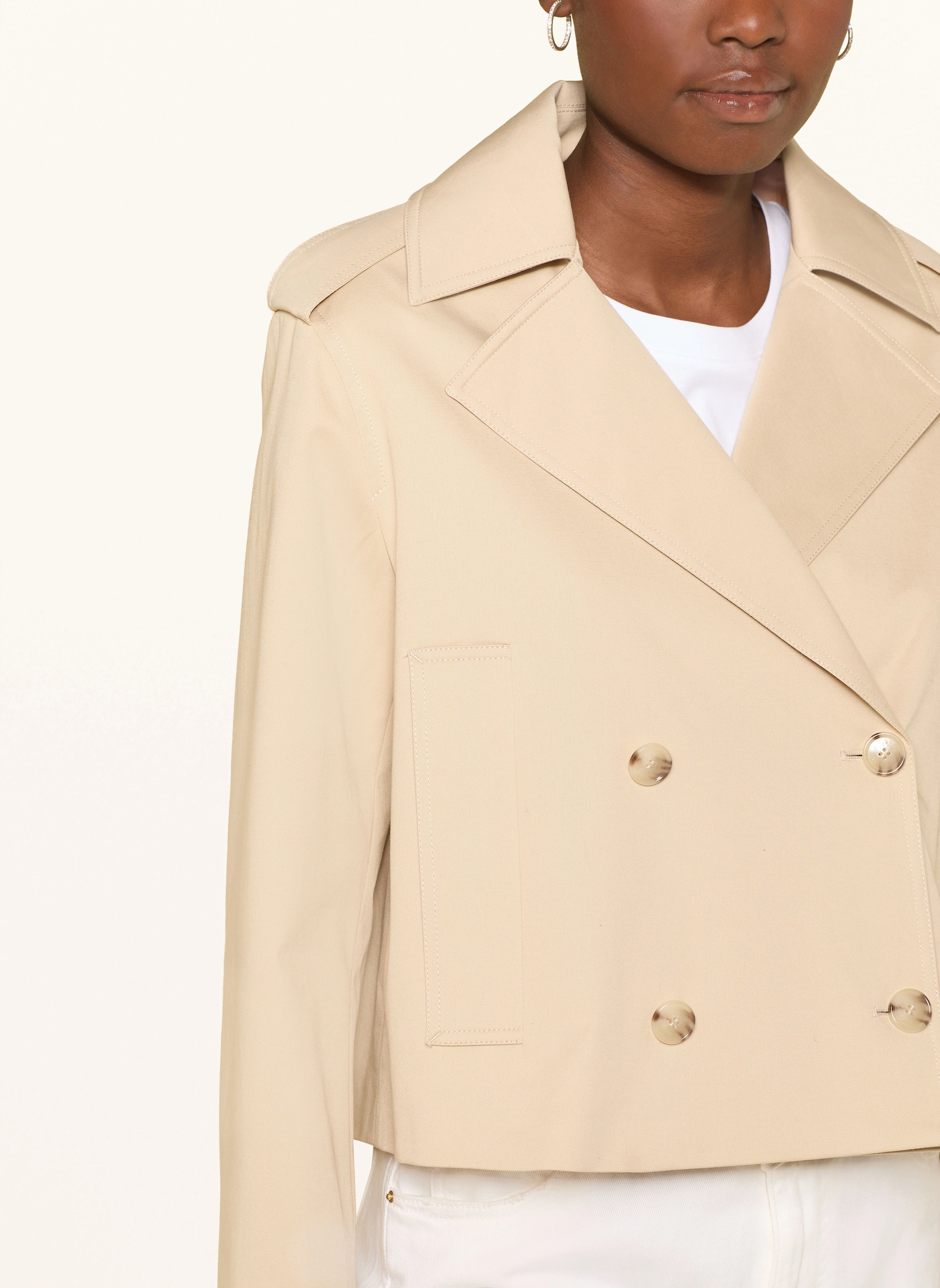 BOSS Cropped-Trenchcoat CROPTRENCH