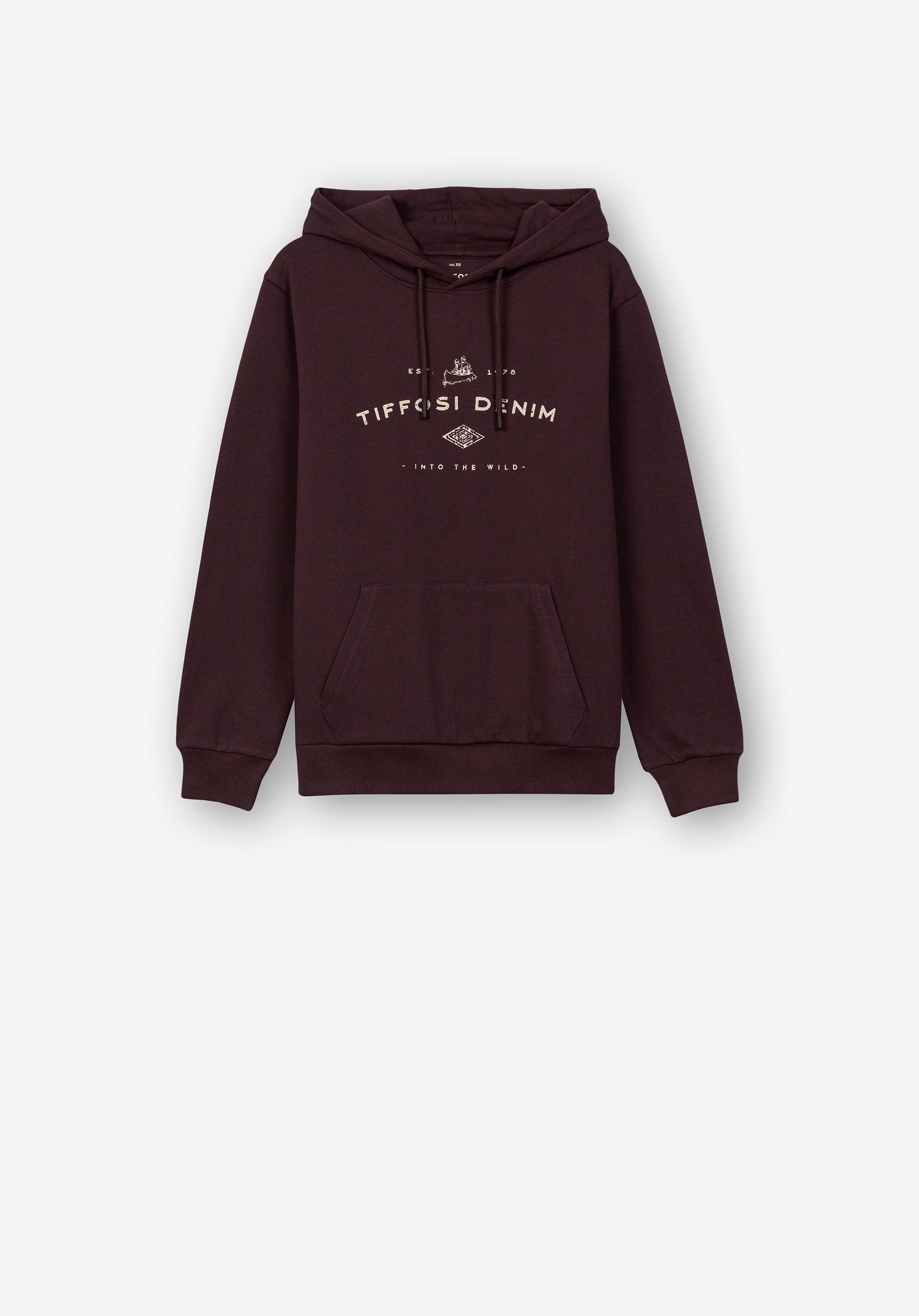 Hoodie com Estampado Frontal