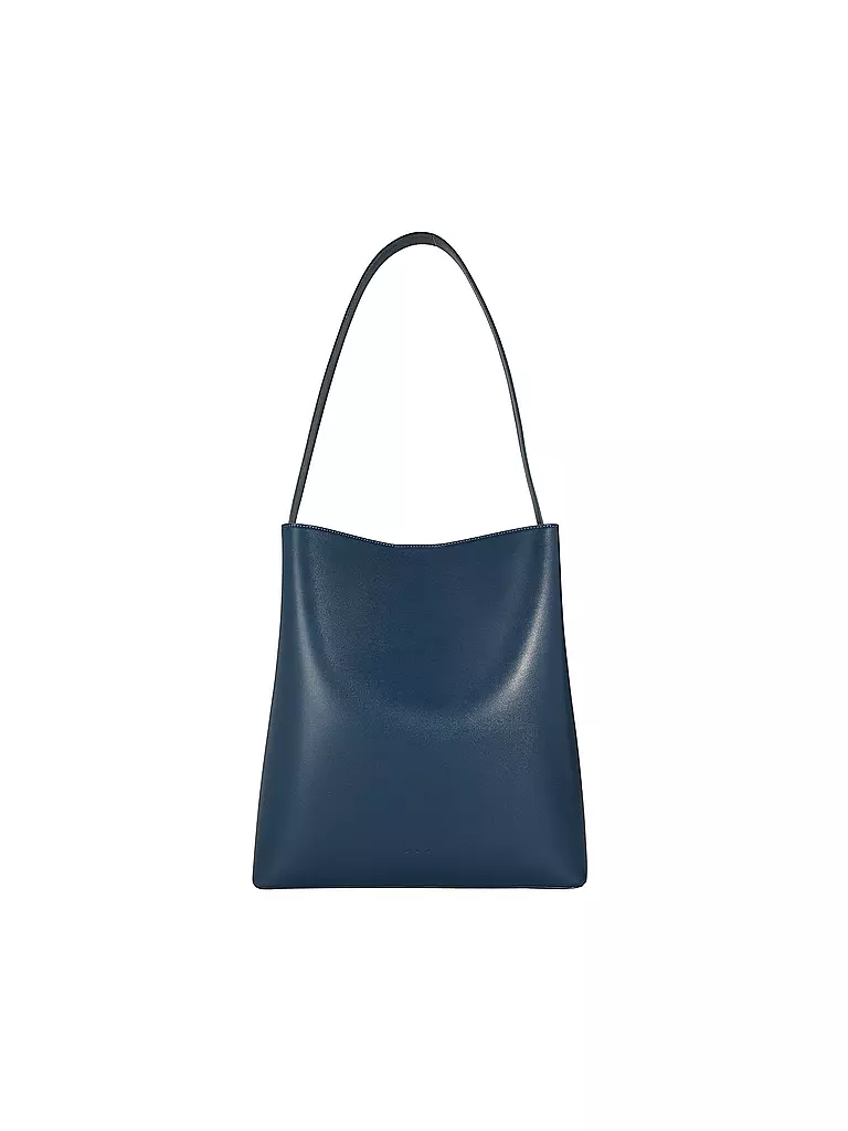 AESTHER EKME Ledertasche - Bucket Bag DEMI LUNE blau