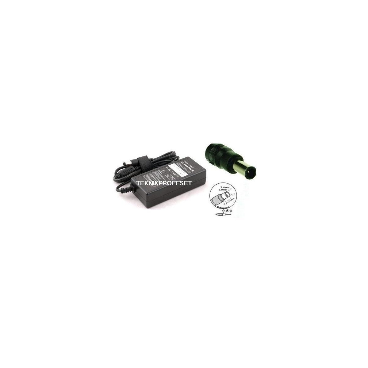 AC Adapter for HP, 18.5V 3.5A 65W (7.4x5.0mm)