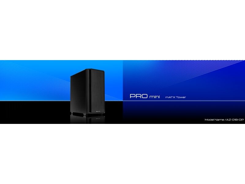 Chieftec PC-Gehäuse AZ-01B-OP Modernes m-ATX Mini-Tower PC-Gehäuse