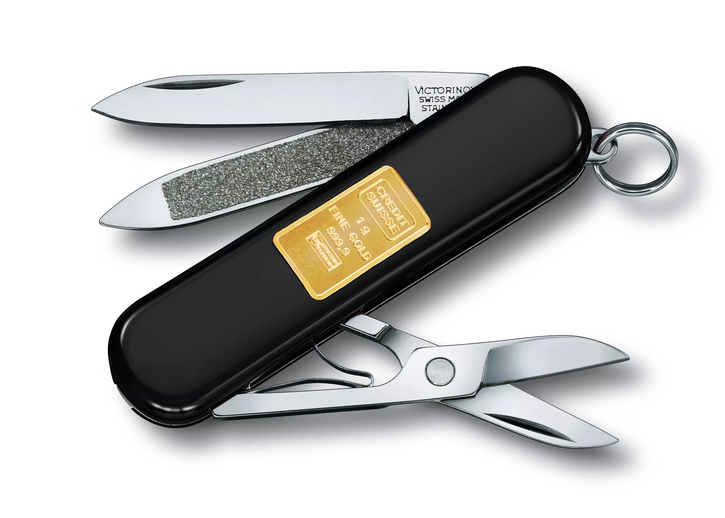 Classic mit Goldbarren 1 gr-schwarz