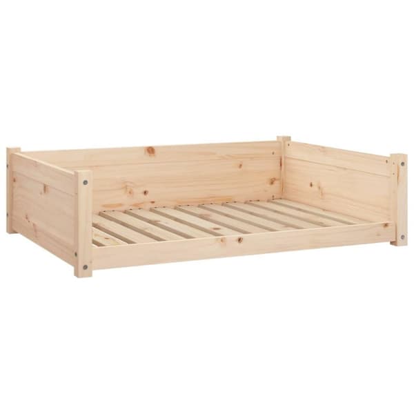 vidaXL Hundeseng 95,5x65,5x28 cm heltre furu