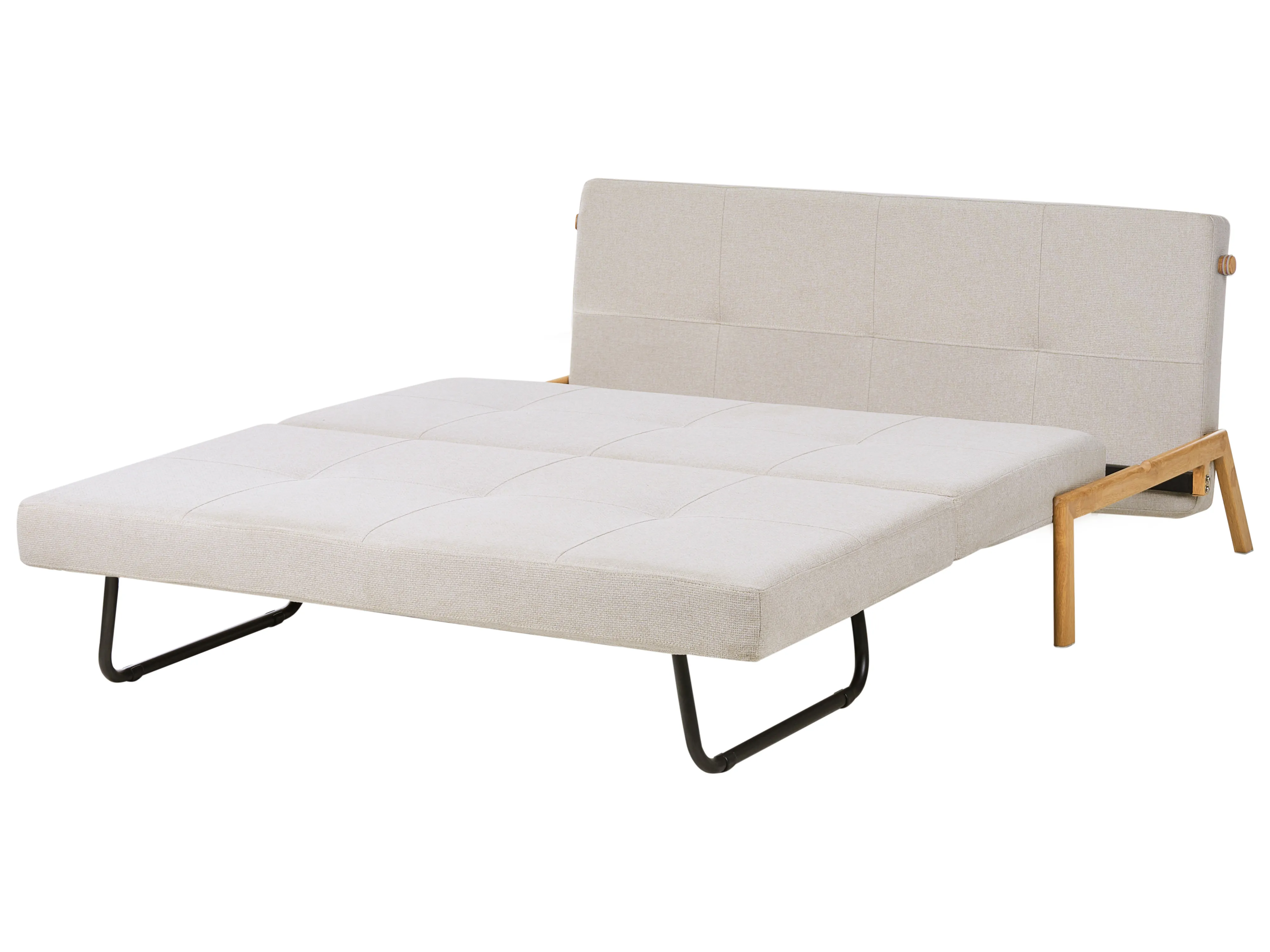 Slaapbank 2-zits EDLAND Stof Lichtbeige