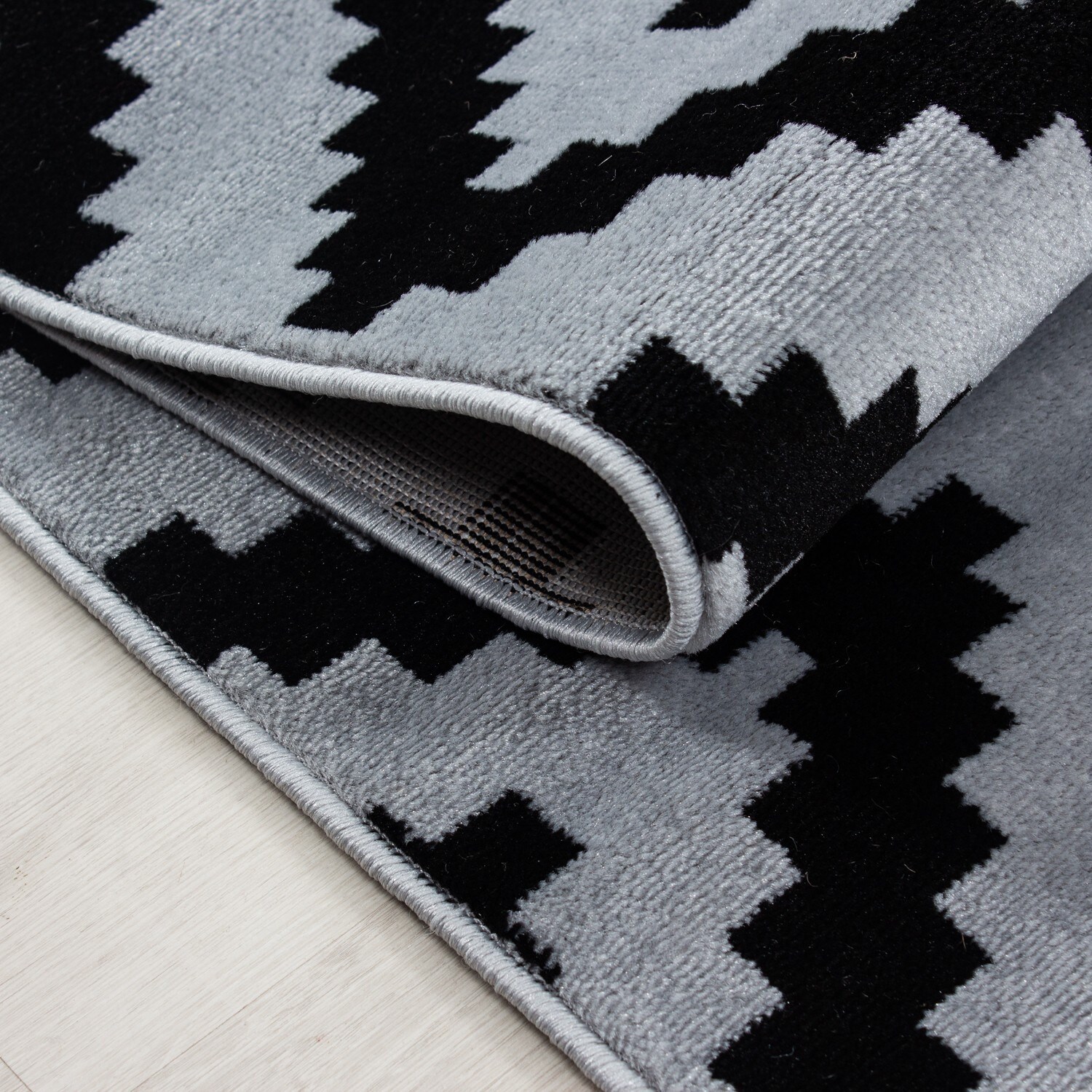 Wunderschöne Designer Teppich Modern Wohnzimmer Raute Design Karo Muster
