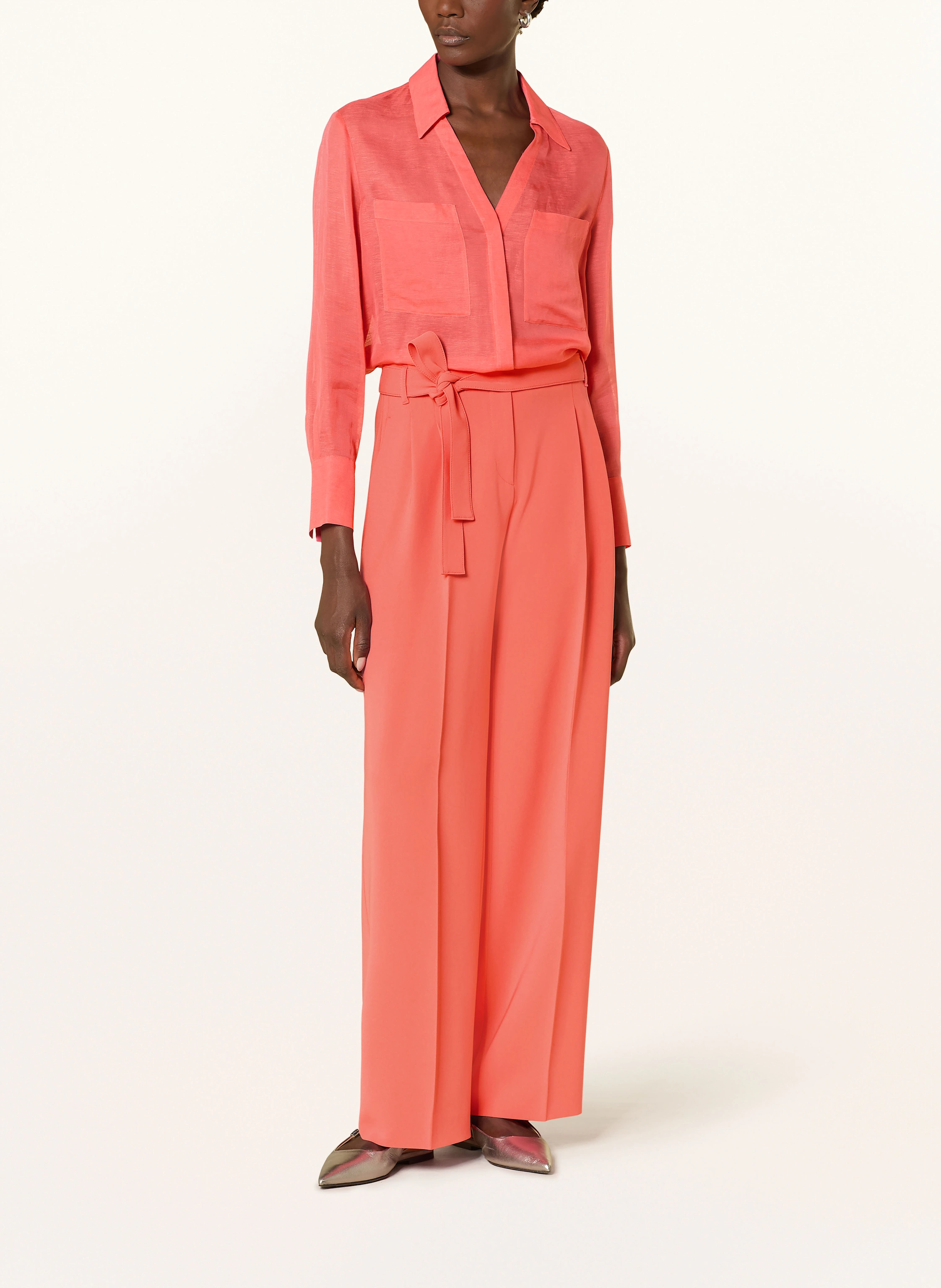 BOSS Bluse BOSALA mit Leinen