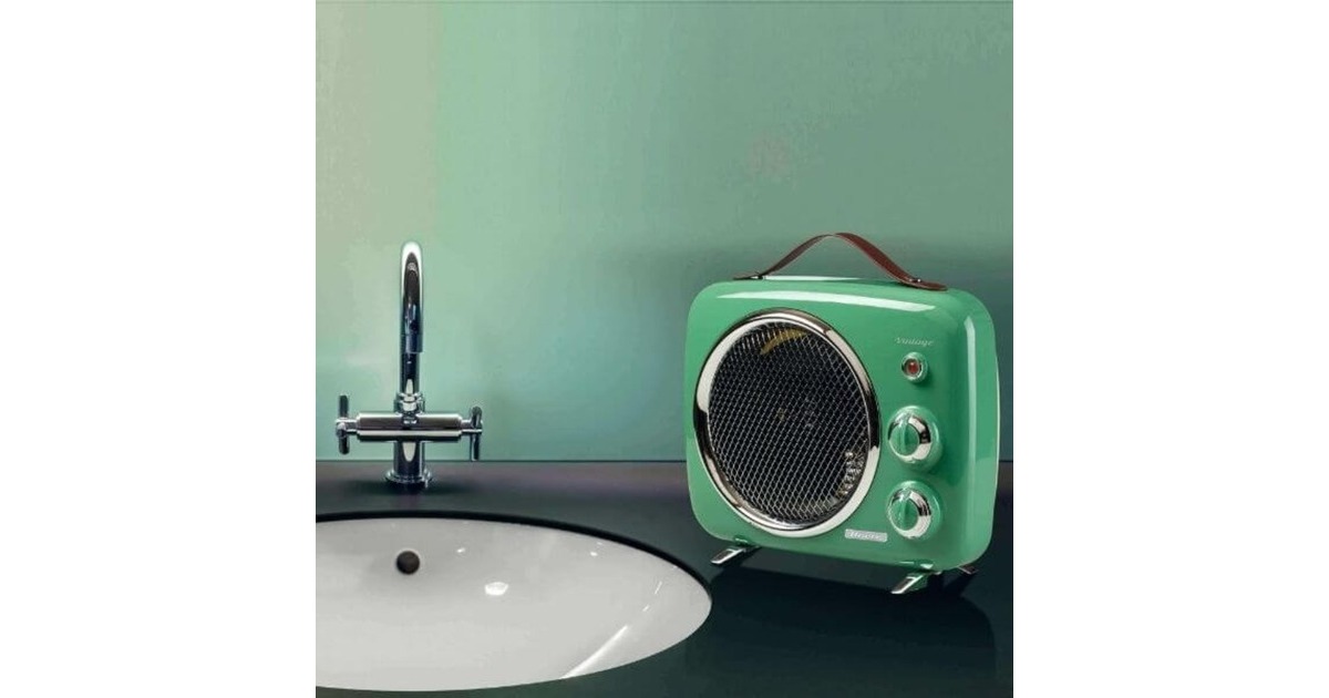 ArieteVintage groene ventilatorkachel  (Groen, 2000 Watt, verwarmen en koelen)