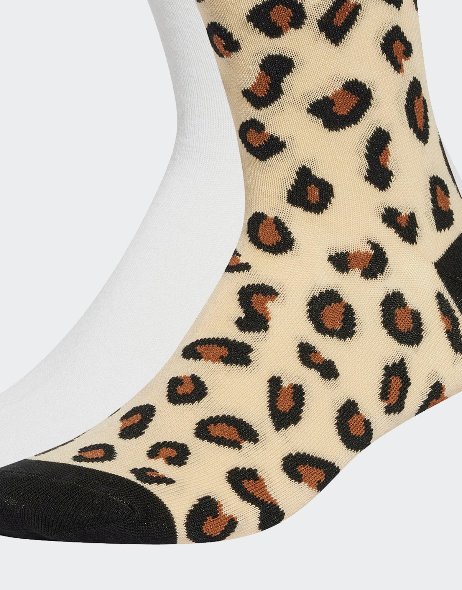 adidas Chaussettes Leopard mi-mollet (2 paires)