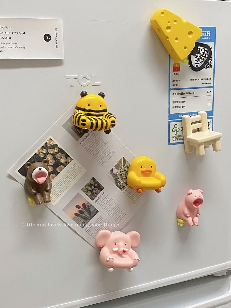 Chimi Chimi - Dierenbank Hars Koelkastmagneet (Diverse Ontwerpen)