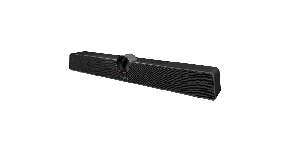 iiyamaUC CAM120ULB-1 Alles-in-één conferentiebar webcam  (Zwart, USB Type-C)