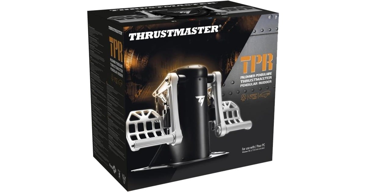 ThrustmasterTPR Pendular Rudder Systeem  pedalen  (Zwart/metaal, Pc)