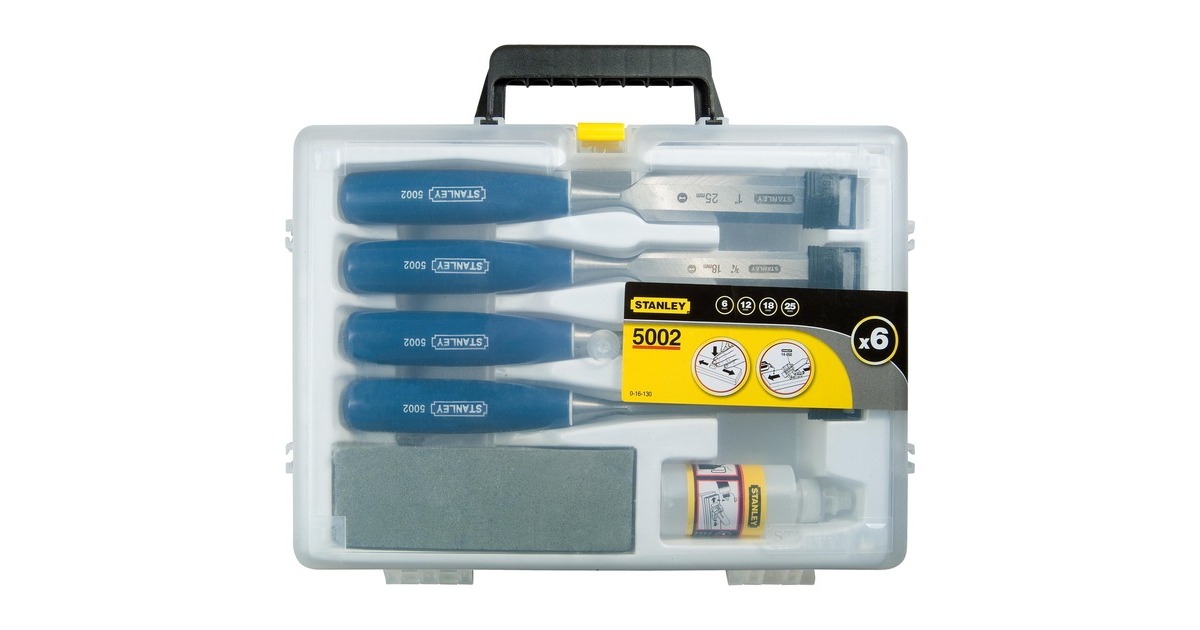 StanleySteekbeitelset Basic 6-delig