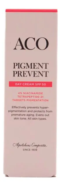 ACO Pigment Prevent SPF50 Day Cream - 50 ml.