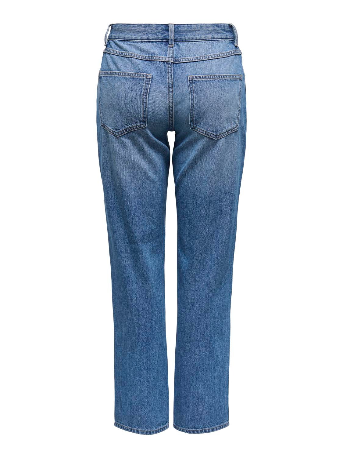 ONLLUMI Mittlere Taille Hohe Taille Jeans Medium Blue Denim