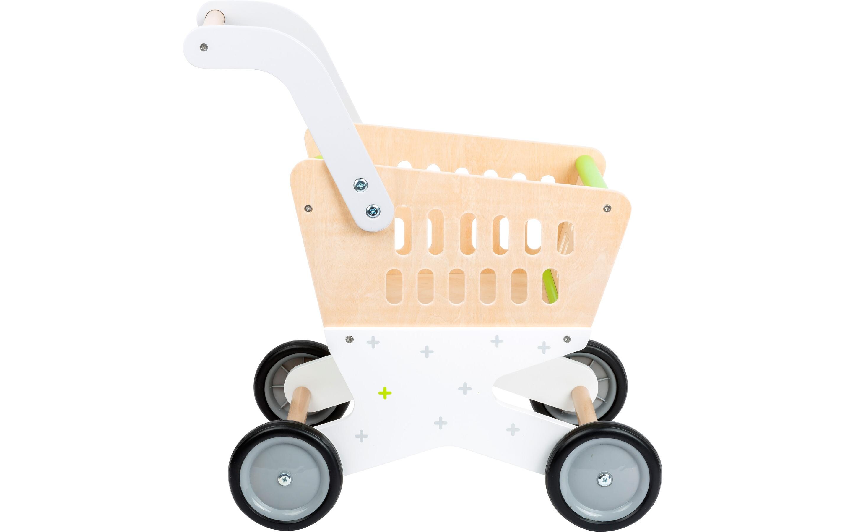 Einkaufswagen TrendModerner Spiel-Einkaufswagen aus Holz für Kinder