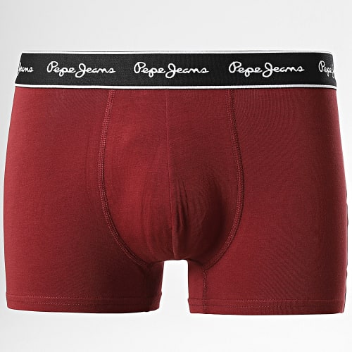 Lot De 3 Boxers Allover Logo PMU11091 Bordeaux