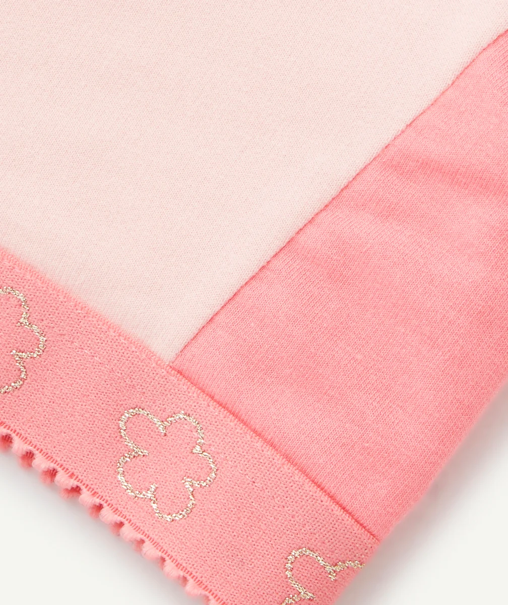 BRASSIÈRE FILLE ROSE PÂLE AVEC EMPIÈCEMENTS ET ÉLASTIQUE