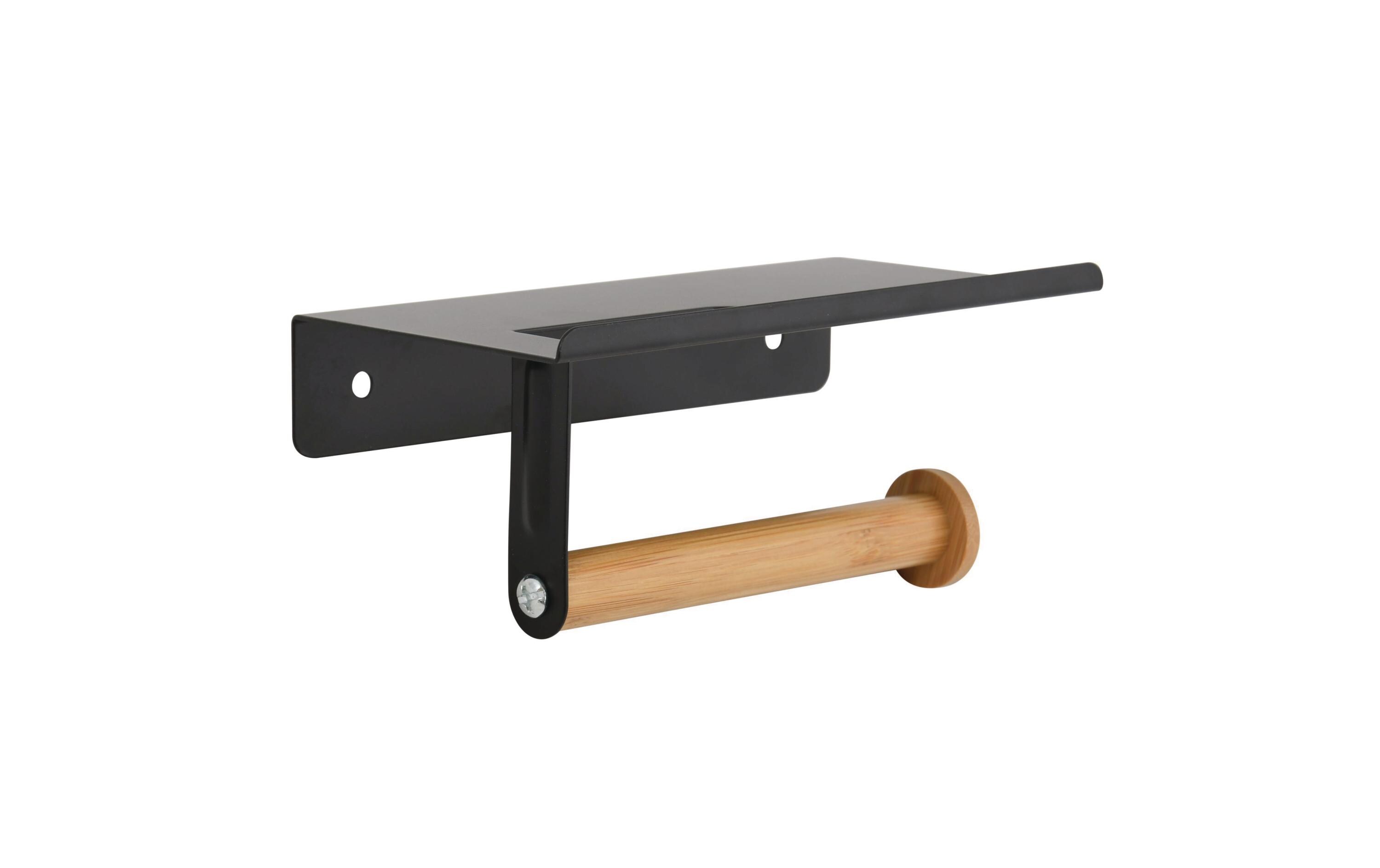 Toilettenpapierhalterung Tarek matt, SchwarzWC-Rollenhalter