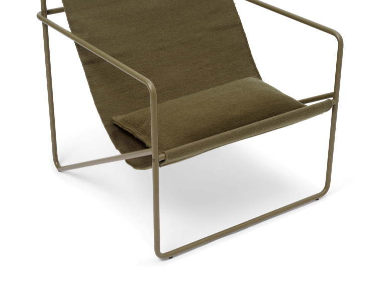 Ferm Living Desert fauteuil olive onderstel olive