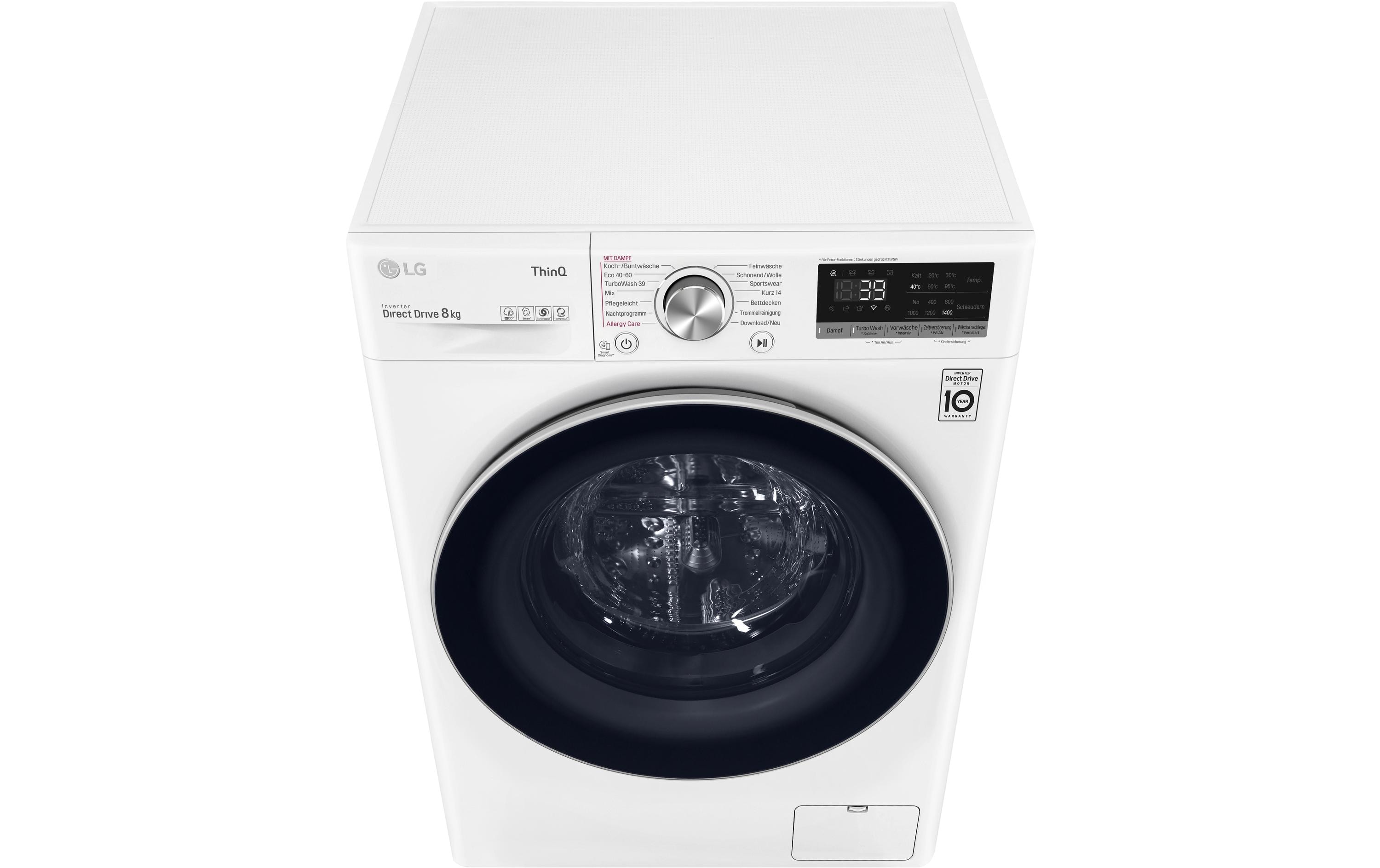 Waschmaschine F4WV708P1E Links<br>Frontloader mit 8 kg Ladekapazität
