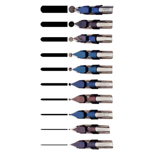 HIRO LEONARDT Zierschriftfedern, Ornamental Nib - Bright