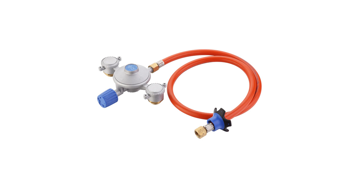 CadacDual Power Pak drukregelaar  (30mbar, met 85cm gasslang)
