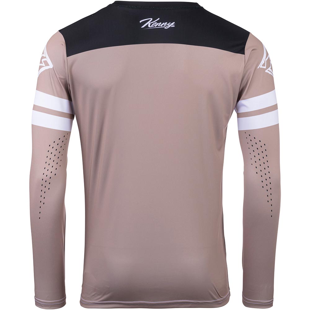 Kenny - Maillot Track Dirt Beige / Blanc / Noir
