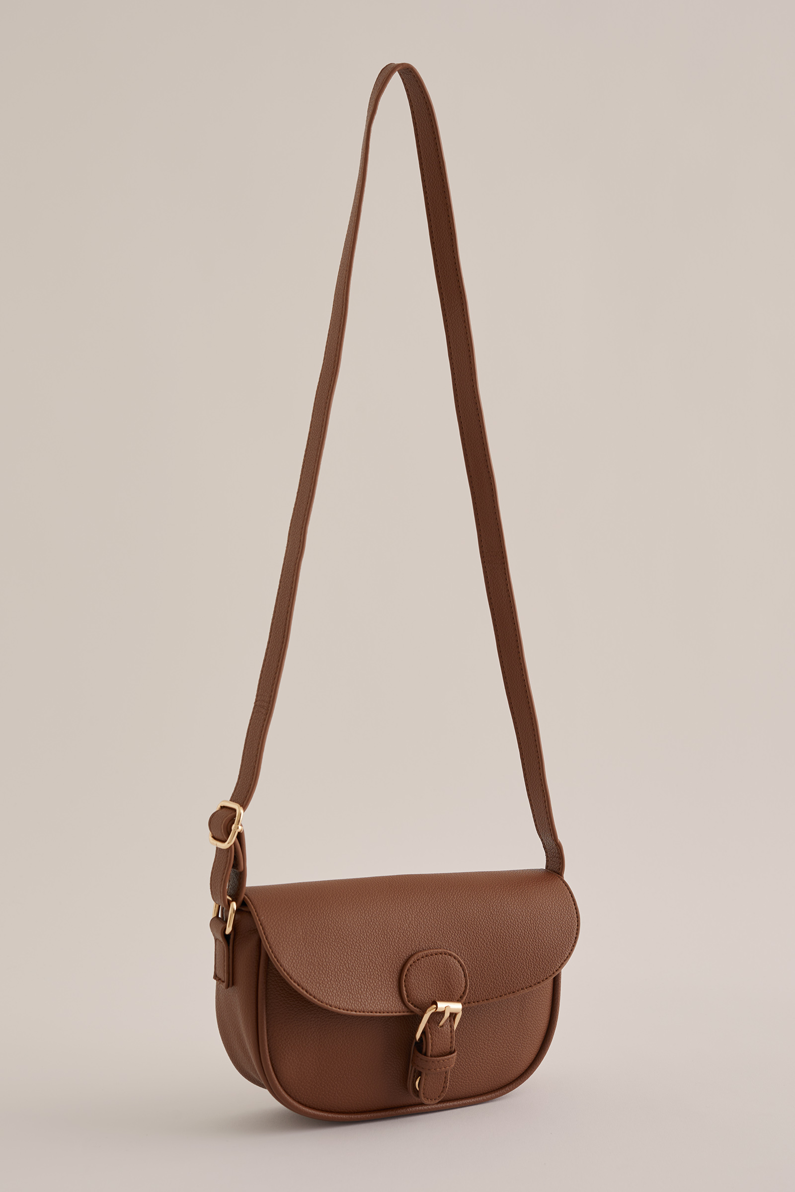 crossbody tas WE Fashion Kaneelbruin