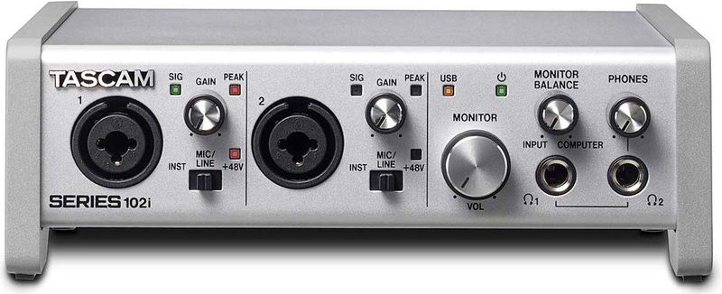 Tascam - Series 102i - Audio/MIDI-interface - Zwart - USB