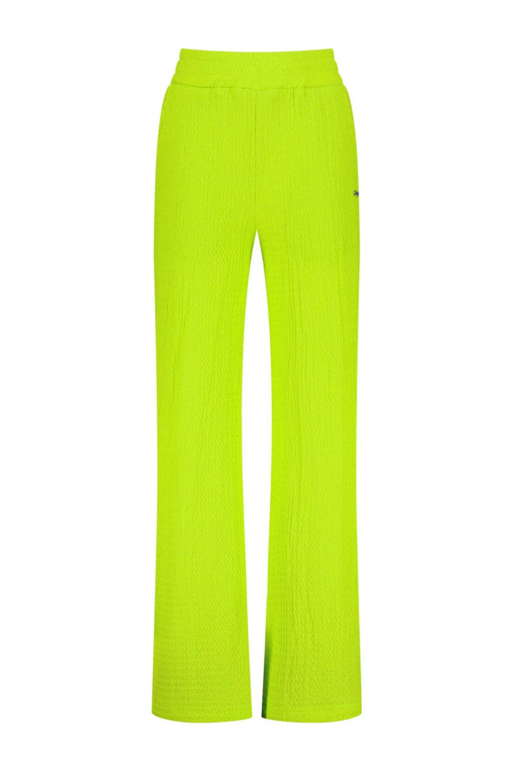Raizzed wide leg broek neon geel