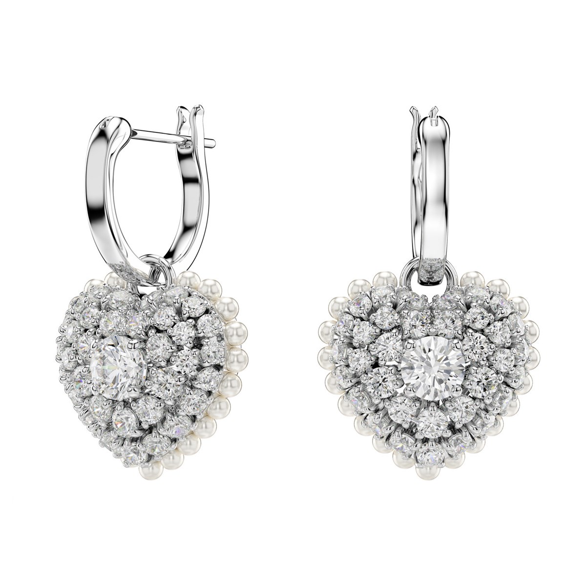 Boucles d'oreilles pendantes Swarovski Hyperbolacoeur