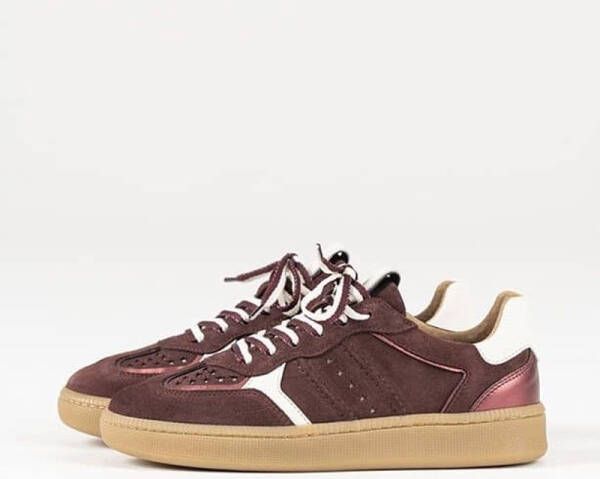 DWRS LABEL DWRS Mirabel bordeaux sneakers Suede Dames