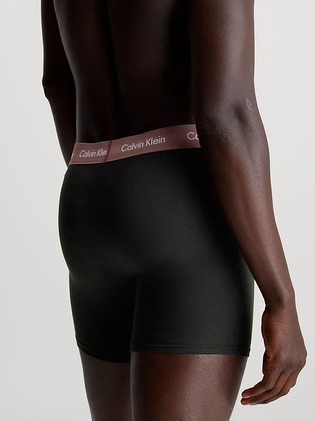 Pacote com 3 Cuecas Boxer Longas - Algodão Elástico