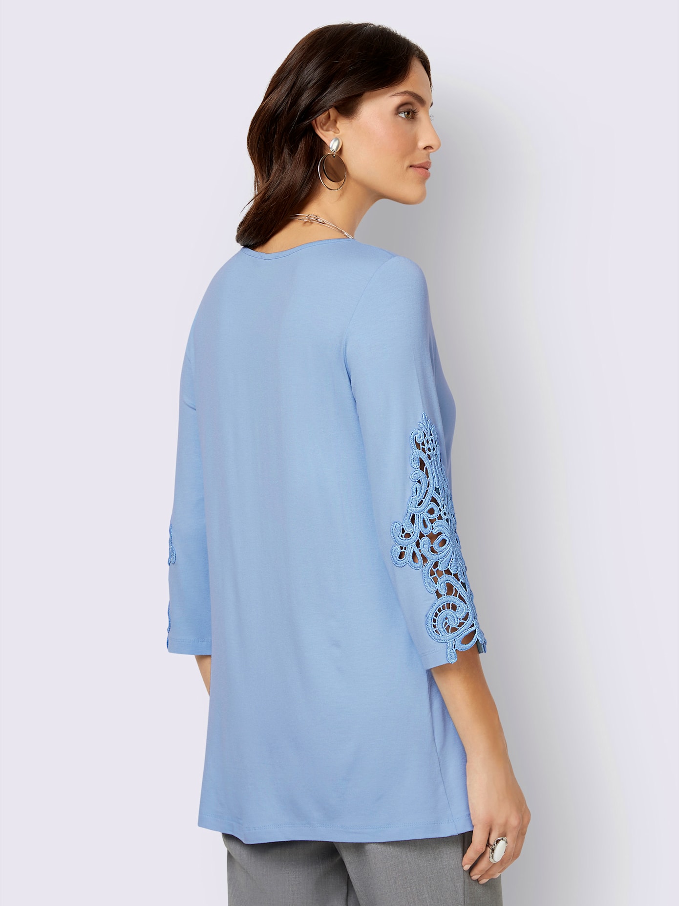T-shirt à manches 3/4 viscose douce et fluide