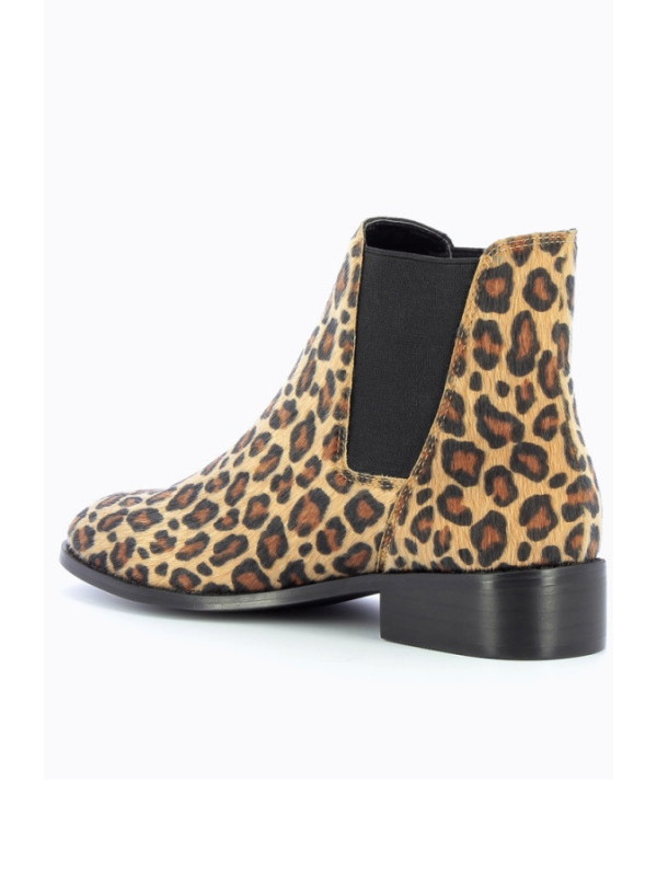 Bottines Chelsea en fausse fourrure léopard- Vanessa Wu