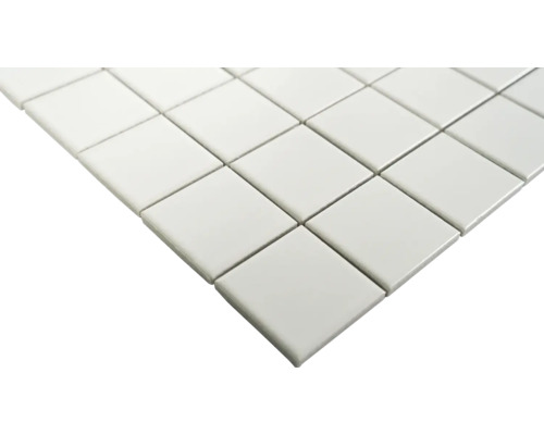 Keramisch mozaïek 29,8 x 29,8 cm wit mat