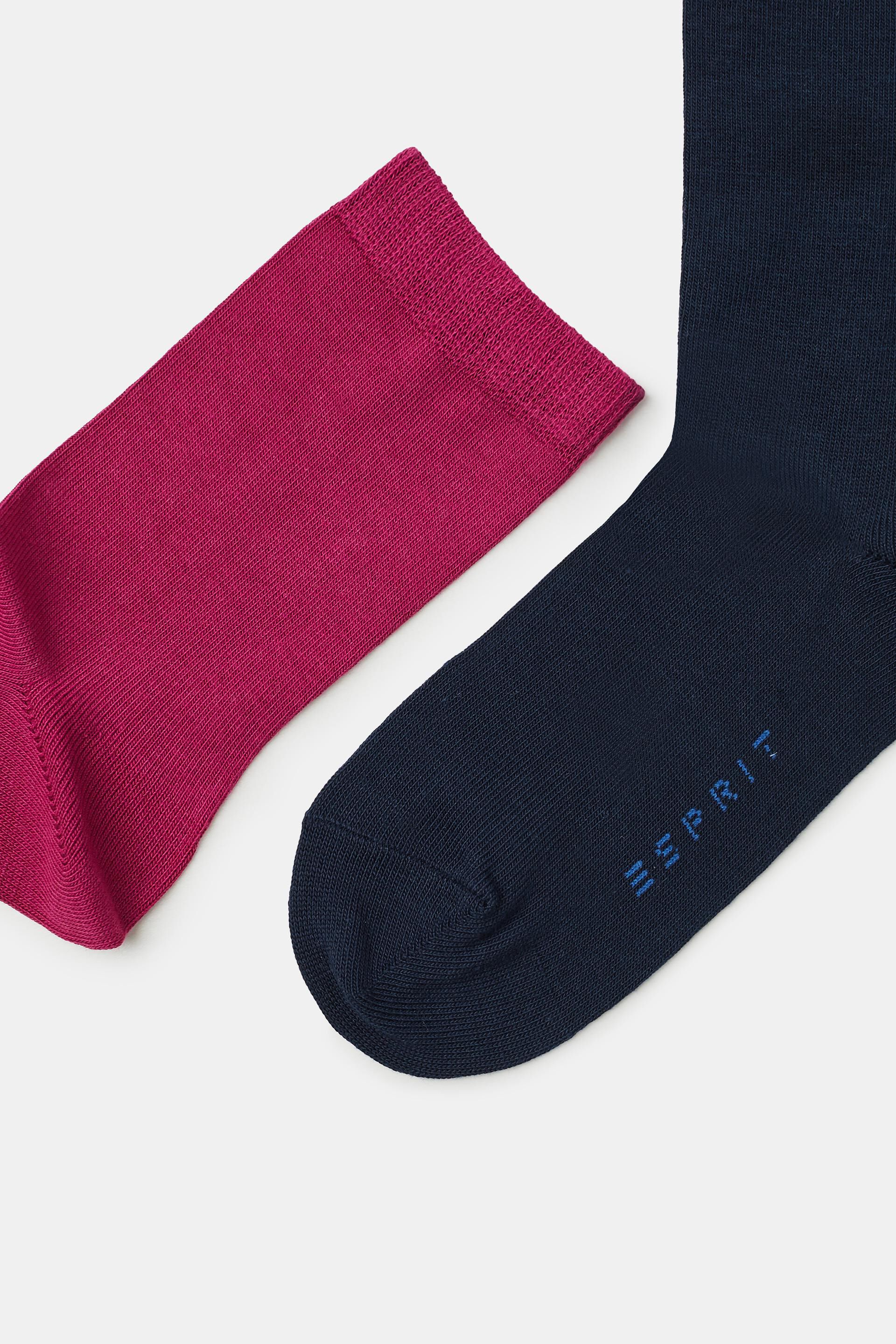 Lot de cinq paires de chaussettes unies