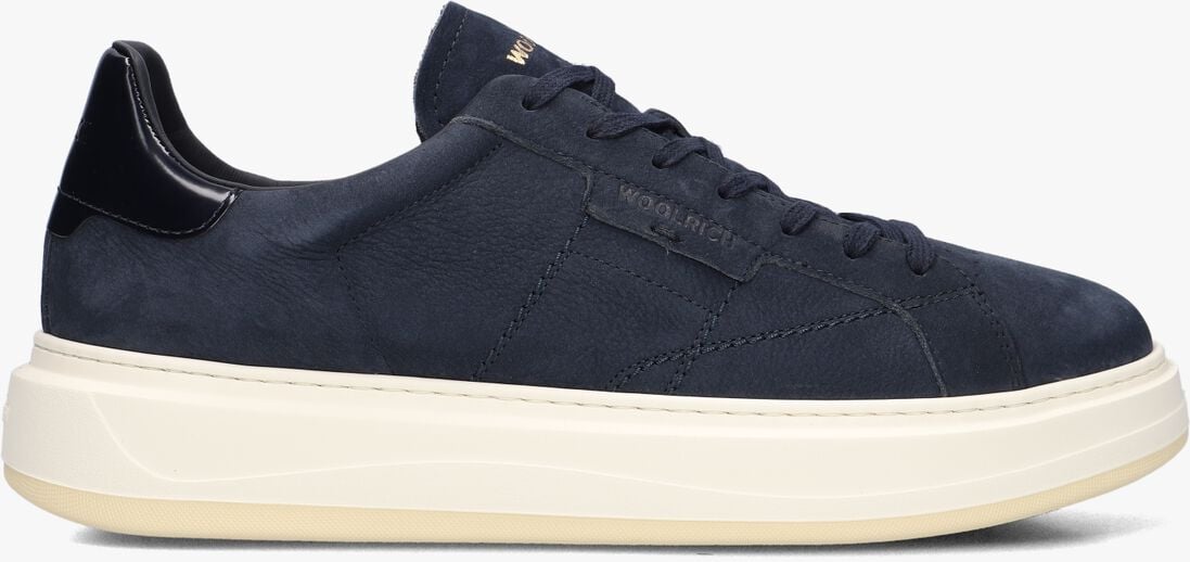 blauwe woolrich lage sneakers arrow man milled nabuk