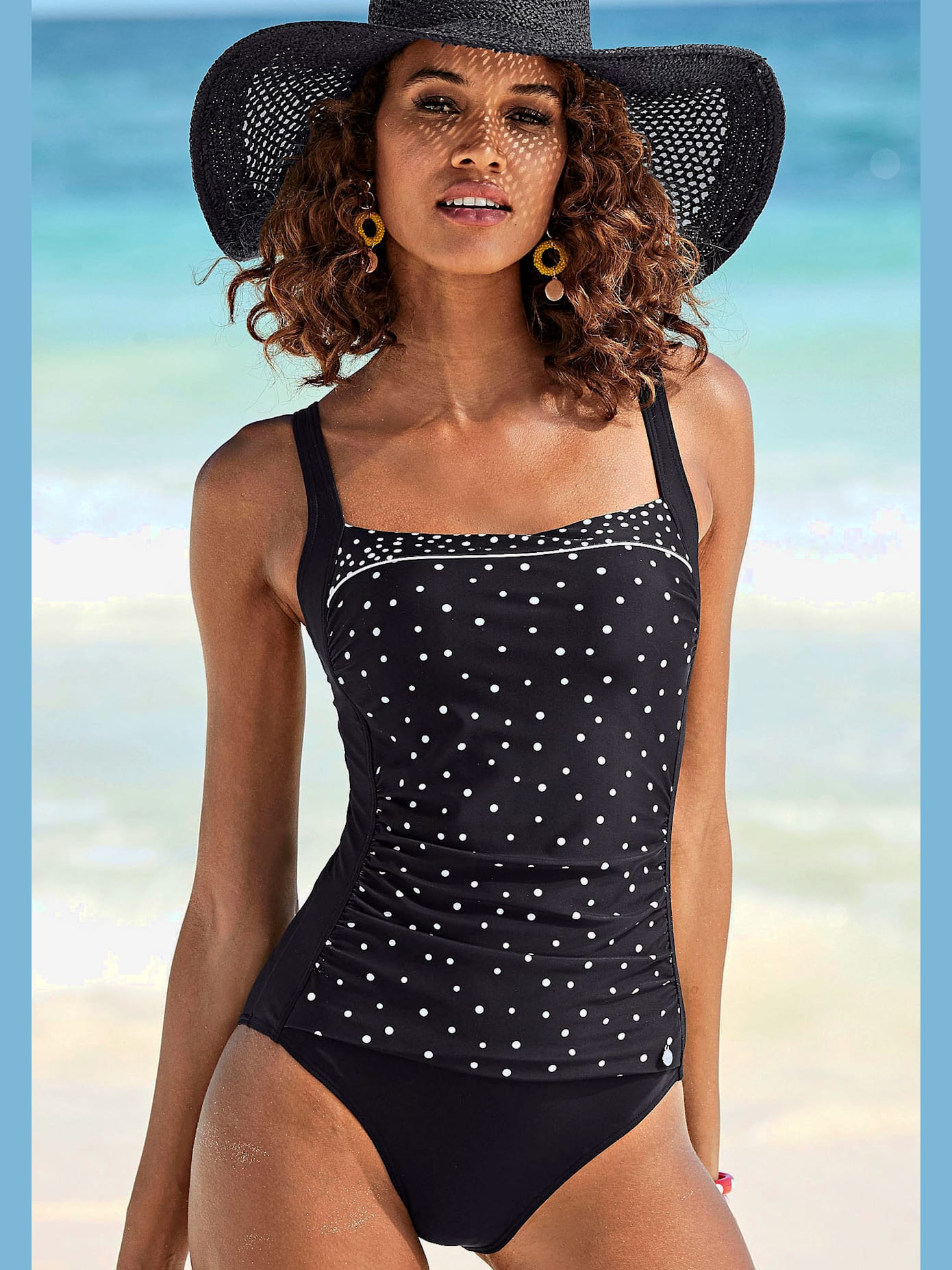 Maillot de bain motif à pois classique