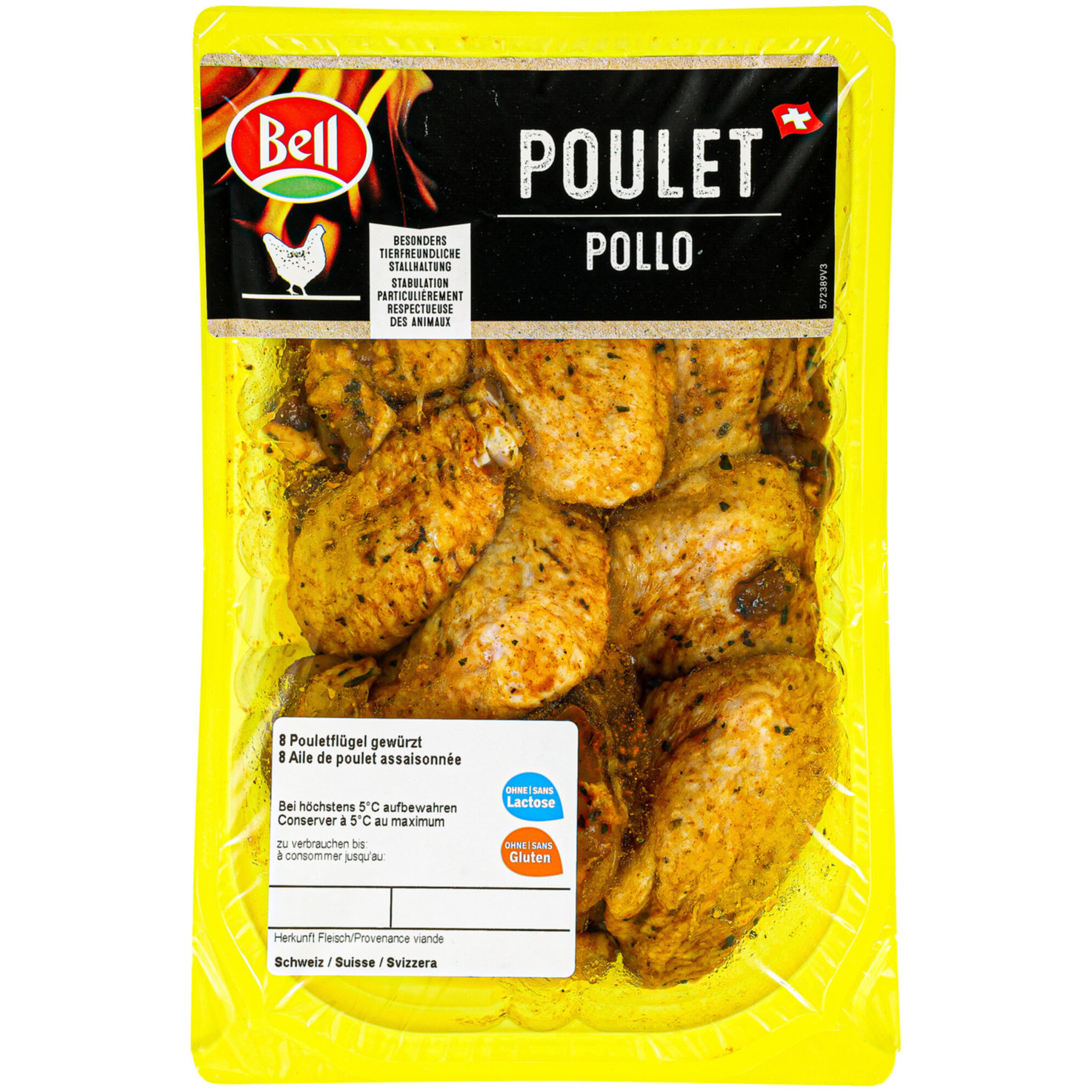Bell Pouletflügel gewürzt ca. 550g