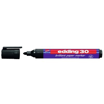 Edding Permanent Marker Brillant 30, schwarz