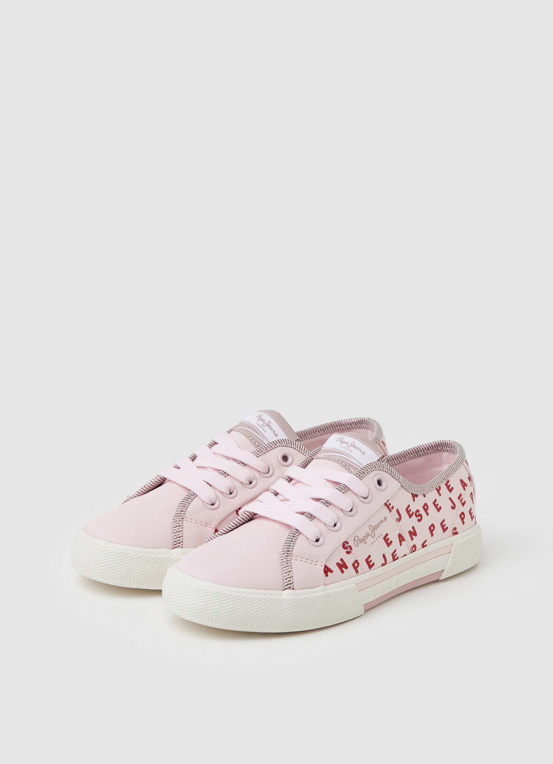 Tênis básico Brady Shine - rosa claro